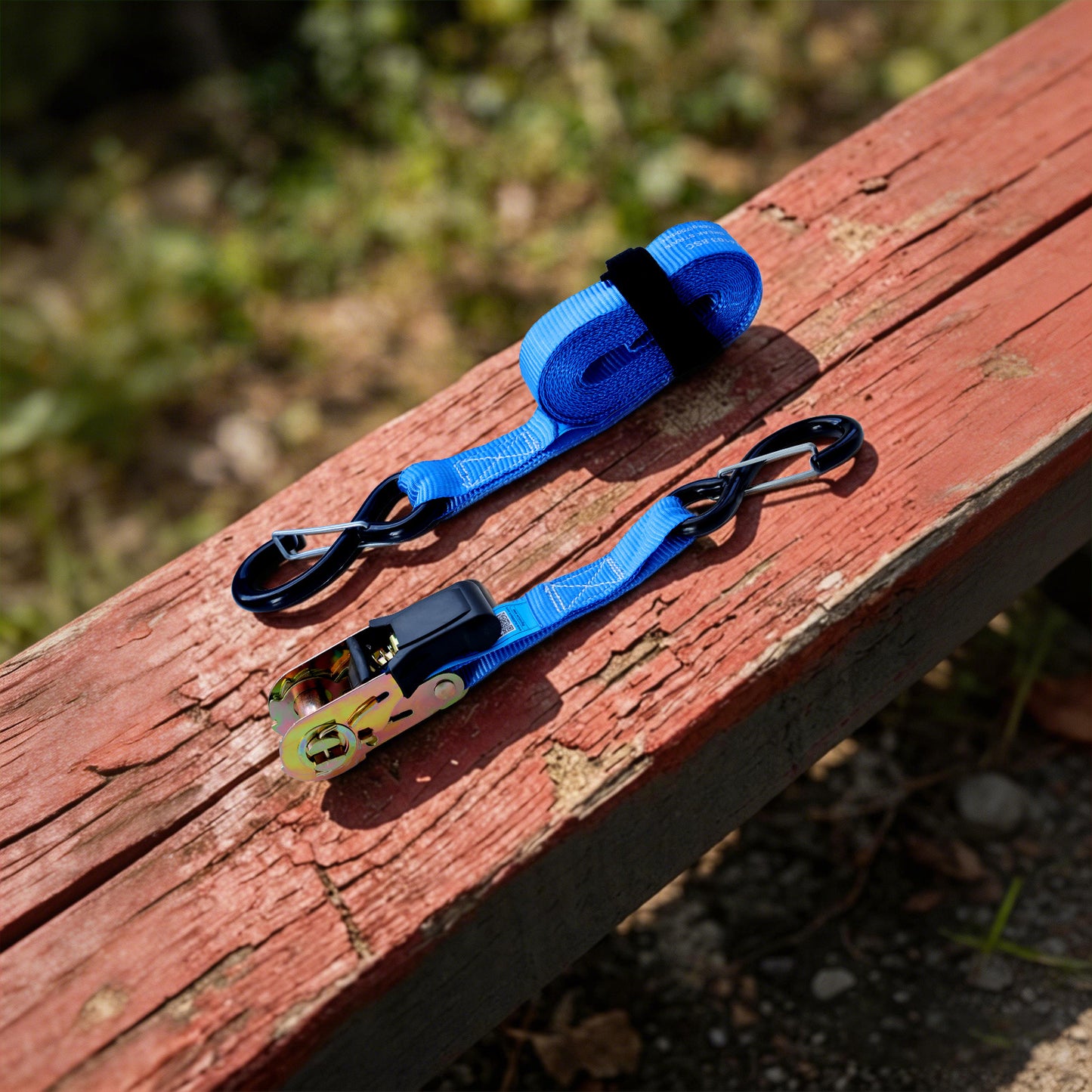 4PCS Ratchet Tie Down Straps 25mm x 4.57m with Soft Loops