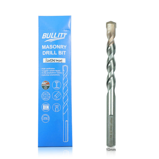 10mm Masonry Drill Bit - PGM Certified for Concrete, Brick & Stone