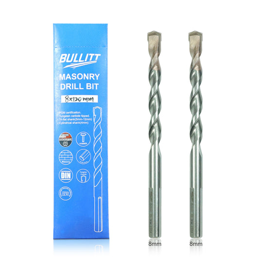 8mm Masonry Drill Bit - PGM Certified for Concrete, Brick & Stone