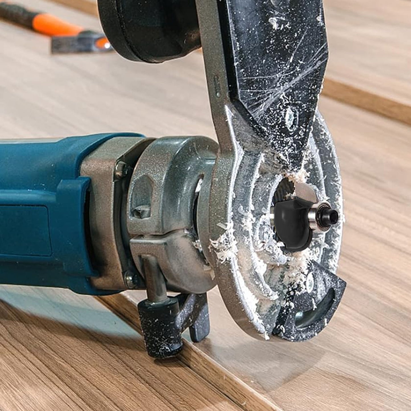 12-Piece Router Bit Set - 1/4" Tungsten Carbide Tipped with 1/2" Converter