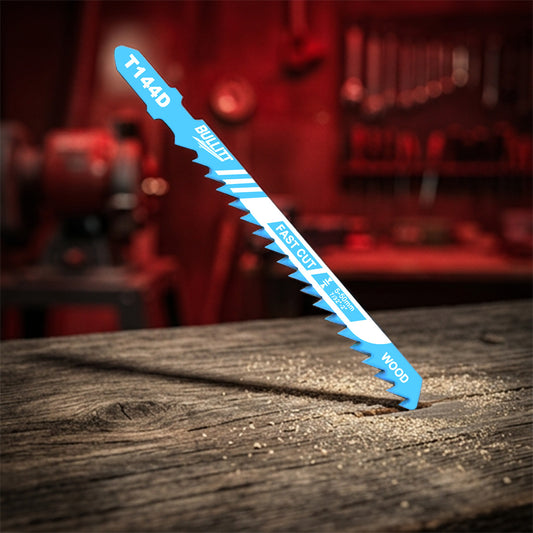 15-Piece T144D Jigsaw Blade Set - 100mm HCS for Fast Wood Cutting (6 TPI)