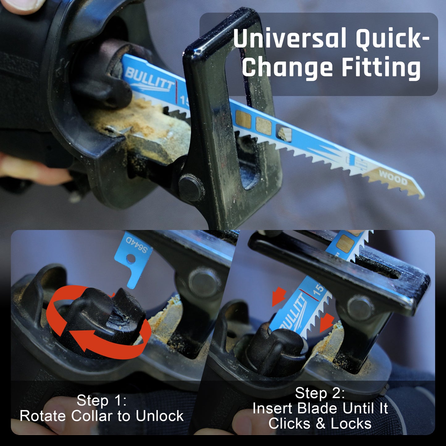 15-Piece S644D Reciprocating Saw Blade Set - 152mm HCS for Wood (6 TPI)