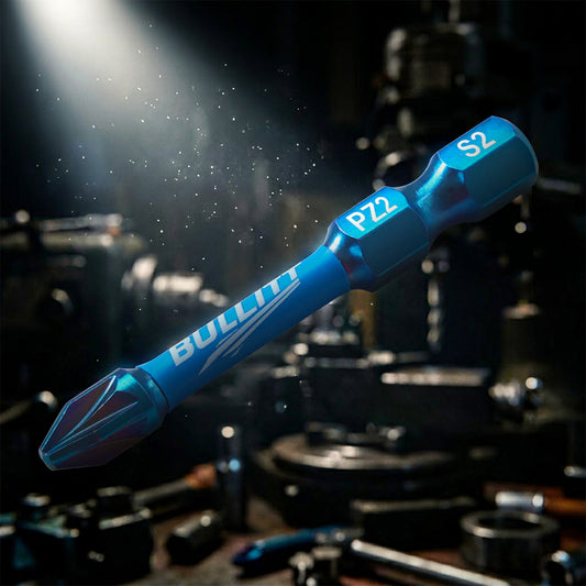 20-Piece 50mm PZ2 Screwdriver Bit Set - S2 Steel Long PoziDriv Impact Bits