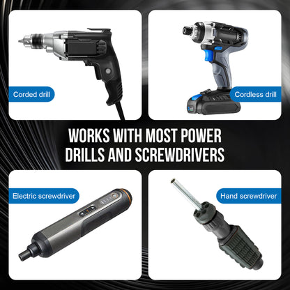 24-Piece PH2 Screwdriver Bit Set - S2 Steel Impact Bits with Magnetic Holder