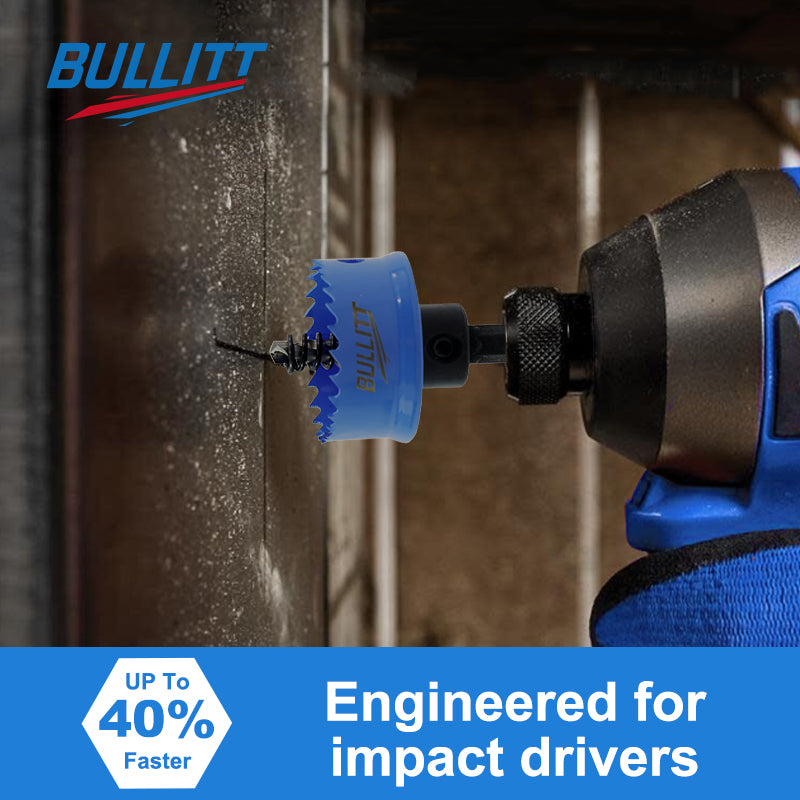 BULLITT 3PCS M42 HSS Bi-Metal Hole Saw Set, 20,25,32MM Hex Shank Impact Hole Cutter Set Perfect for Drilling Thin Metal,Stainless Steel,Mild Steel and Aluminium