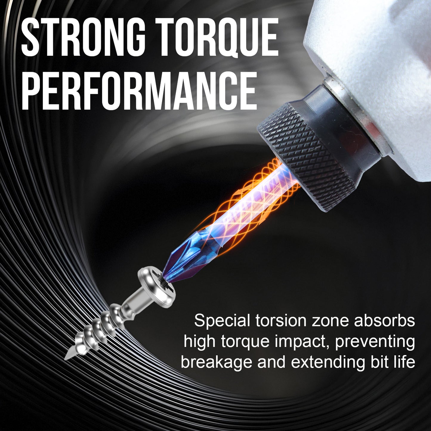 20-Piece 50mm PZ2 Screwdriver Bit Set - S2 Steel Long PoziDriv Impact Bits