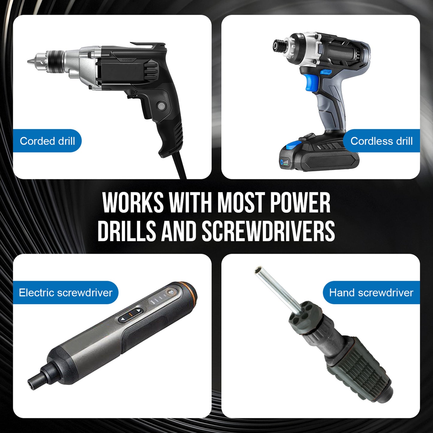 20-Piece 50mm PH2 Screwdriver Bit Set - S2 Steel Long Impact Bits